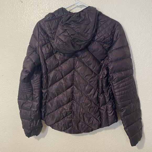 BCBGeneration Ultra Lightweight Packable Down Puffer Jacket Womens Raisin Small - Picture 6 of 7